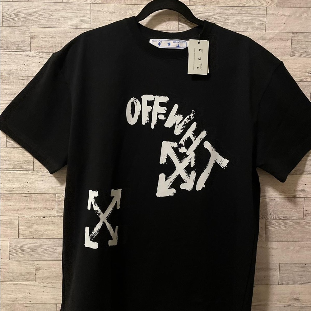 Off-White Virgil Abloh Black Graphic T-Shirt